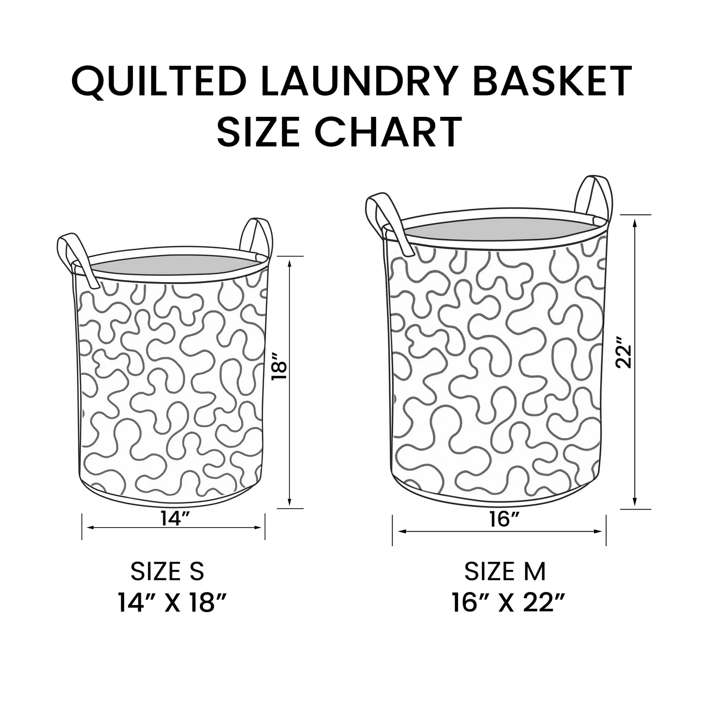 Mein Shop Gentle Sea Foam Quilted Laundry Basket NCU0NNT1279