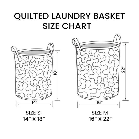 Mein Shop Gentle Sea Foam Quilted Laundry Basket NCU0NNT1279